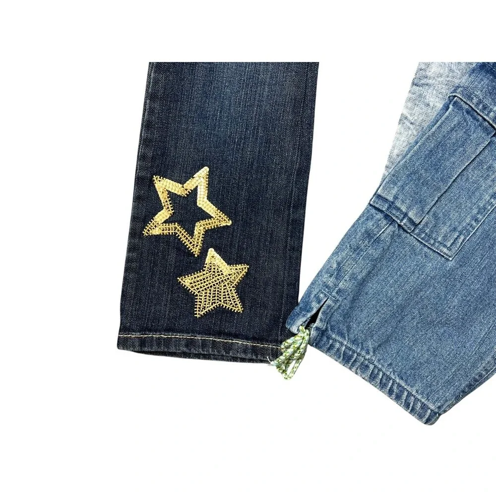 Bundle 3 Pair of Girls Gymboree & Gap Jeans Size 5 Hippie Boho School Play